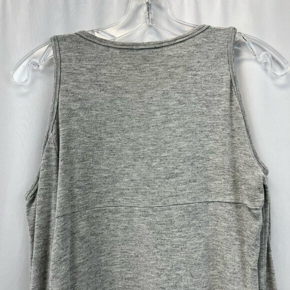 Red23 Womens Top Solid Gray Cold Shoulder Scoop Neck Knit Pullover Medium - Picture 3 of 9